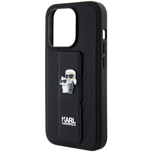 Kup Case Karl Lagerfeld KLHCP14XGSAKCPK Apple iPhone 14 Pro Max Hardcase Gripstand Saffiano Karl&Choupette Pins schwarz/black - KLD1841 - {ean13} - Sklep Home Screen
