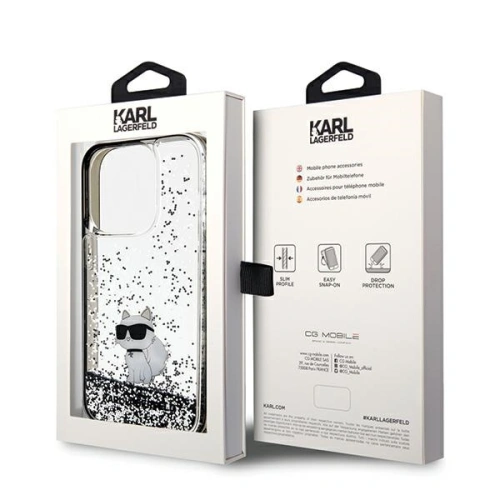 Kup Etui Karl Lagerfeld KLHCP14XLKCNSK Apple iPhone 14 Pro Max hardcase Liquid Glitter Choupette átlátszó - KLD1842 - {ean13} - Sklep Home Screen