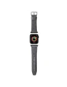 Karl Lagerfeld KLAWLSAKLHPG Apple Watch 4/5/6/7/SE/8/9/Ultra 44/45/49mm Band Saffiano Monogram silber/silver
