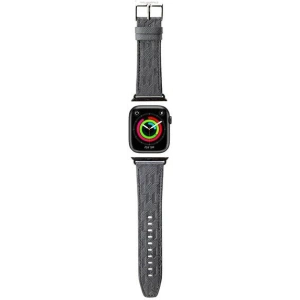 Kup Karl Lagerfeld KLAWMSAKLHPG Apple Watch 4/5/6/7/SE/8/9/10 40/41/42mm Gürtel Saffiano Monogram silber/silver - KLD1845 - {ean13} - Sklep Home Screen