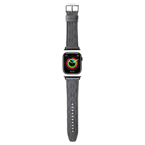 Kup Karl Lagerfeld KLAWMSAKLHPG Apple Watch 4/5/6/7/SE/8/9/10 40/41/42mm Gürtel Saffiano Monogram silber/silver - KLD1845 - {ean13} - Sklep Home Screen