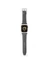 Karl Lagerfeld KLAWMSAKLHPG Apple Watch 4/5/6/7/SE/8/9/10 40/41/42mm Gürtel Saffiano Monogram silber/silver