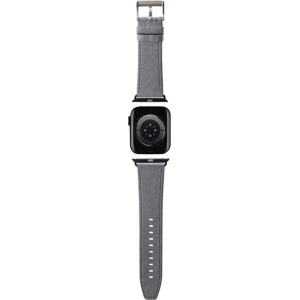Kup Karl Lagerfeld KLAWMSAKLHPG Apple Watch 4/5/6/7/SE/8/9/10 40/41/42mm Gürtel Saffiano Monogram silber/silver - KLD1845 - {ean13} - Sklep Home Screen