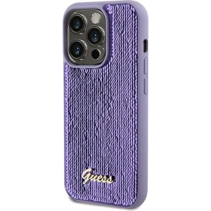 Kup Etui Guess GUHCP14LPSFDGSU Apple iPhone 14 Pro hardcase Sequin Script Metal fioletowy/purple - GUE3073 - {ean13} - Sklep Home Screen
