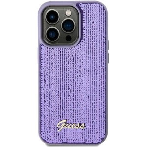 Kup Etui Guess GUHCP14LPSFDGSU Apple iPhone 14 Pro hardcase Sequin Script Metal fioletowy/purple - GUE3073 - {ean13} - Sklep Home Screen