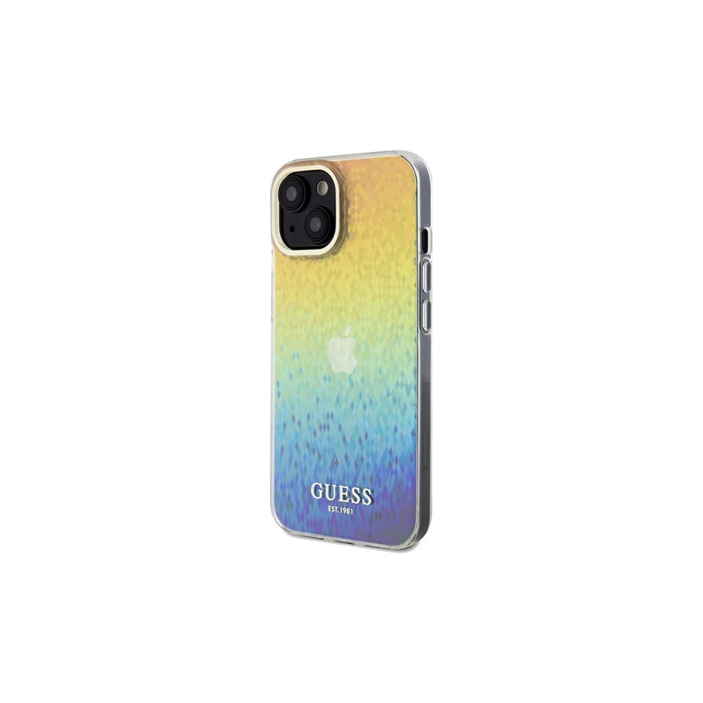 Etui Guess GUHCP14SHDECMI Apple iPhone 15 / 14 hardcase IML Faceted Mirror Disco Iridescent wielokolorowy