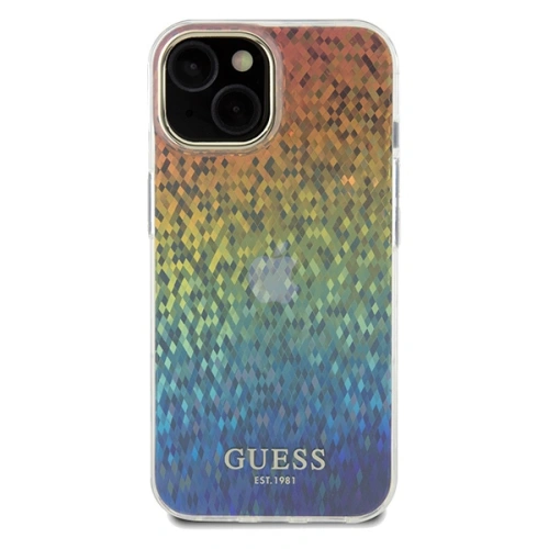 Kup Etui Guess GUHCP14SHDECMI Apple iPhone 15 / 14 hardcase IML Faceted Mirror Disco Iridescent wielokolorowy - GUE3074 - {ean13} - Sklep Home Screen