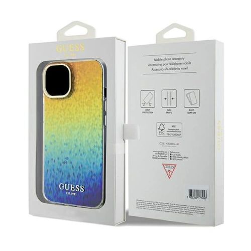 Kup Etui Guess GUHCP14SHDECMI Apple iPhone 15 / 14 hardcase IML Faceted Mirror Disco Iridescent színes - GUE3074 - {ean13} - Sklep Home Screen