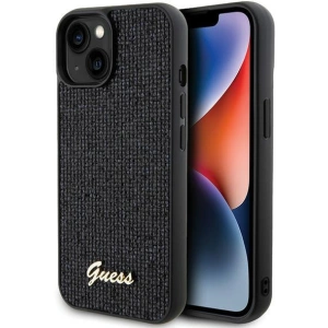 GEtui uess GUHCP14SPMSDGSK Apple iPhone 15 / 14 hardcase Disco Metal Script czarny/black