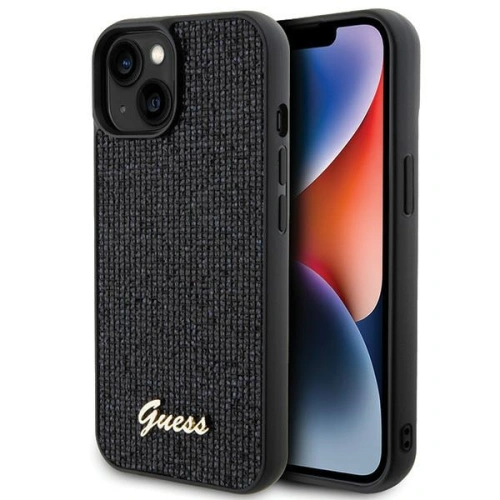 Kup GEtui uess GUHCP14SPMSDGSK Apple iPhone 15 / 14 kemény tok Disco Metal Script fekete/black - GUE3075 - {ean13} - Sklep Home Screen