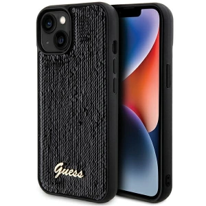 Kup Etui Guess GUHCP14SPSFDGSK Apple iPhone 15 / 14 hardcase Sequin Script Metal czarny/black - GUE3076 - {ean13} - Sklep Home Screen