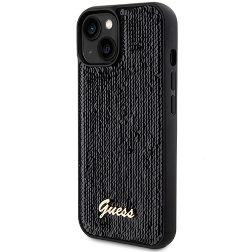 Kup Etui Guess GUHCP14SPSFDGSK Apple iPhone 15 / 14 hardcase Sequin Script Metal czarny/black - GUE3076 - {ean13} - Sklep Home Screen