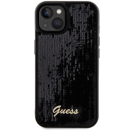 Kup Etui Guess GUHCP14SPSFDGSK Apple iPhone 15 / 14 hardcase Sequin Script Metal czarny/black - GUE3076 - {ean13} - Sklep Home Screen