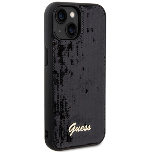Kup Etui Guess GUHCP14SPSFDGSK Apple iPhone 15 / 14 hardcase Sequin Script Metal czarny/black - GUE3076 - {ean13} - Sklep Home Screen