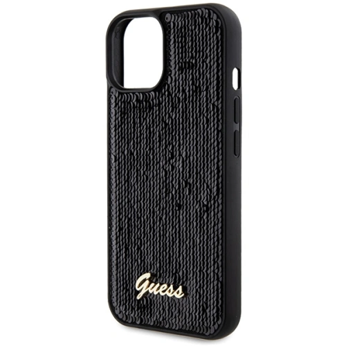 Kup Etui Guess GUHCP14SPSFDGSK Apple iPhone 15 / 14 hardcase Sequin Script Metal czarny/black - GUE3076 - {ean13} - Sklep Home Screen