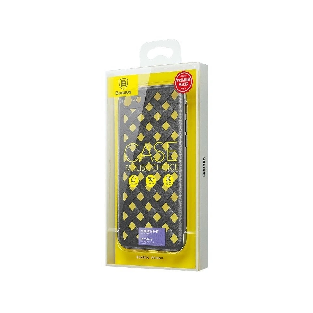 Etui Baseus Papercut Case do Apple iPhone SE 2022/SE 2020/8/7 (czarne)