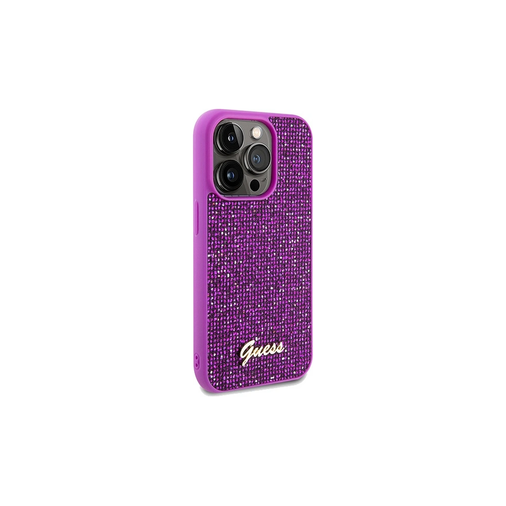 Etui Guess GUHCP14XPMSDGSF Apple iPhone 14 Pro Max hardcase Disco Metal Script fuksja/fuschia