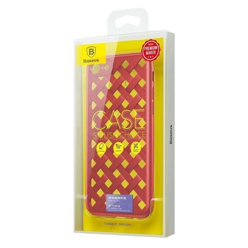 Kup Etui Baseus Papercut Case do Apple iPhone SE 2022/SE 2020/8/7 (czerwone) - BSU521RED - {ean13} - Sklep Home Screen