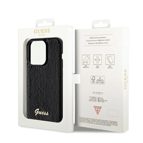 Kup Etui Guess GUHCP14XPSFDGSK Apple iPhone 14 Pro Max hardcase Sequin Script Metal černý/black - GUE3081 - {ean13} - Sklep Home Screen