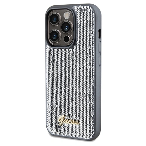 Kup Etui Guess GUHCP14XPSFDGSS Apple iPhone 14 Pro Max hardcase Sequin Script Metal stříbrný/silver - GUE3082 - {ean13} - Sklep Home Screen