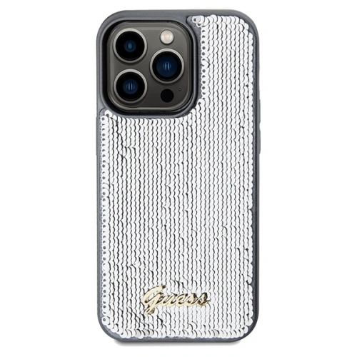 Kup Etui Guess GUHCP14XPSFDGSS Apple iPhone 14 Pro Max hardcase Sequin Script Metal stříbrný/silver - GUE3082 - {ean13} - Sklep Home Screen