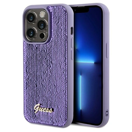 Kup Etui Guess GUHCP14XPSFDGSU Apple iPhone 14 Pro Max hardcase Sequin Script Metal fialový/purple - GUE3083 - {ean13} - Sklep Home Screen