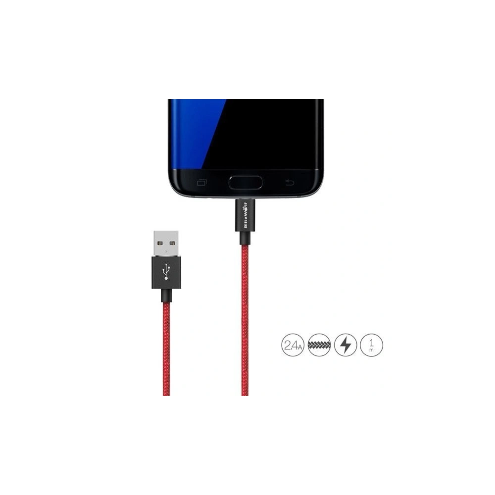 Kabel Micro USB BlitzWolf BW-MC1 1m czerwony