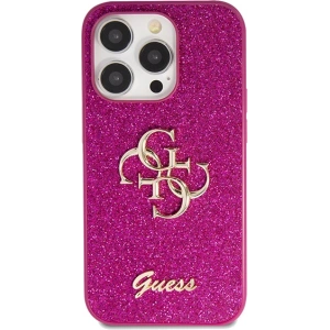 Etui Guess GUHCP15LHG4SGU Apple iPhone 15 Pro hardcase Glitter Script Big 4G fioletowy/purple