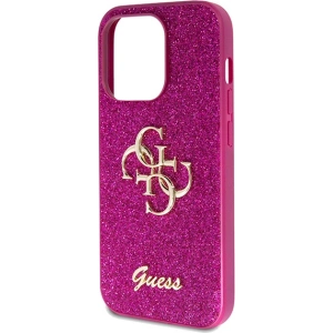 Etui Guess GUHCP15LHG4SGU Apple iPhone 15 Pro hardcase Glitter Script Big 4G fioletowy/purple