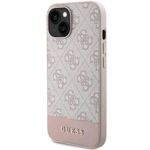 Kup Etui Guess GUHCP15SG4GLPI Apple iPhone 15 / 14 hard case 4G Stripe Collection różowy/pink - GUE3089 - {ean13} - Sklep Home Screen