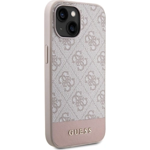 Etui Guess GUHCP15SG4GLPI Apple iPhone 15 / 14 hard case 4G Stripe Collection różowy/pink