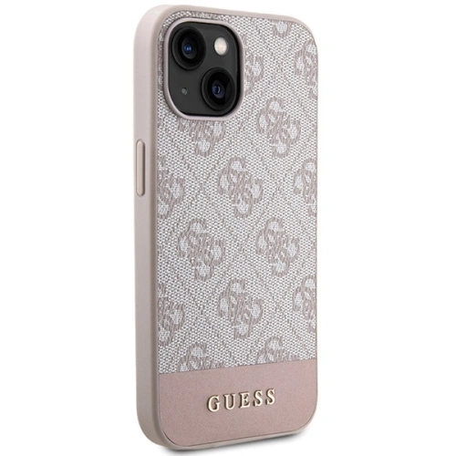 Kup Etui Guess GUHCP15SG4GLPI Apple iPhone 15 / 14 hard case 4G Stripe Collection różowy/pink - GUE3089 - {ean13} - Sklep Home Screen