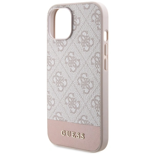 Kup Etui Guess GUHCP15SG4GLPI Apple iPhone 15 / 14 hard case 4G Stripe Collection różowy/pink - GUE3089 - {ean13} - Sklep Home Screen