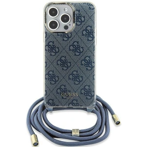 Kup Etui Guess GUHCP15SHC4SEB Apple iPhone 15 / 14 hardcase Crossbody Cord 4G Print niebieski/blue - GUE3090 - {ean13} - Sklep Home Screen