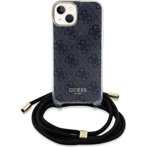 Kup Etui Guess GUHCP15SHC4SEK Apple iPhone 15 / 14 hardcase Crossbody Cord 4G Print czarny/black - GUE3091 - {ean13} - Sklep Home Screen