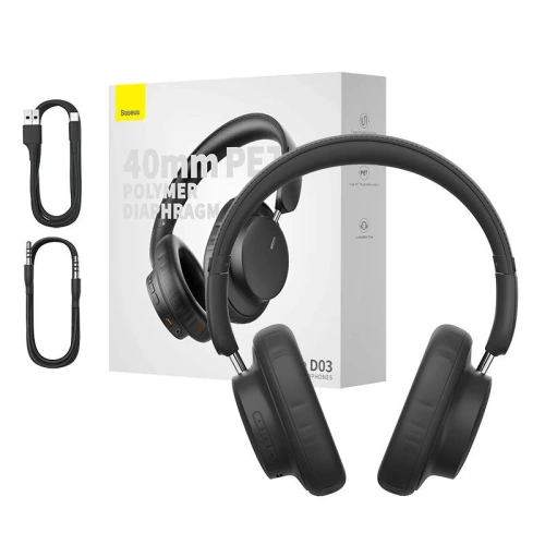 Buy Baseus Bowie D03 wireless headphones (black) - BSU4773 - {ean13} - Home Screen Store Europe