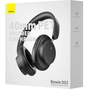 Buy Baseus Bowie D03 wireless headphones (black) - BSU4773 - {ean13} - Home Screen Store Europe