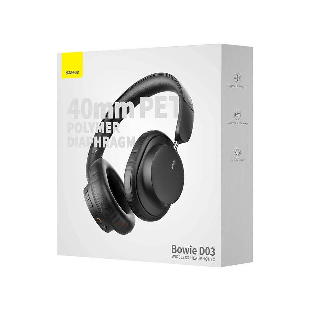 Słuchawki bezprzewodowe Baseus Bowie D03 (czarne)