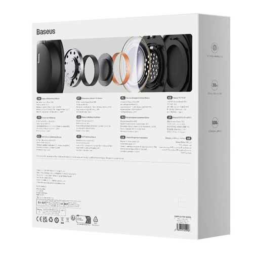 Buy Baseus Bowie D03 wireless headphones (black) - BSU4773 - {ean13} - Home Screen Store Europe