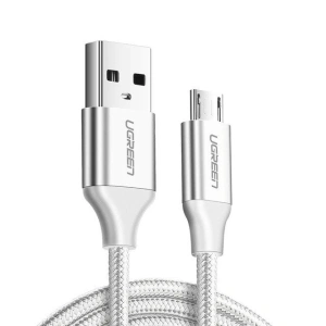 Kábel micro USB UGREEN QC 3.0 2.4A 1.5m (fehér)