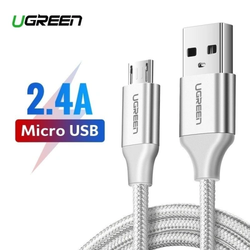 Kup Cablul micro USB UGREEN QC 3.0 2.4A 1.5m (alb) - UGR062WHT - {ean13} - Sklep Home Screen