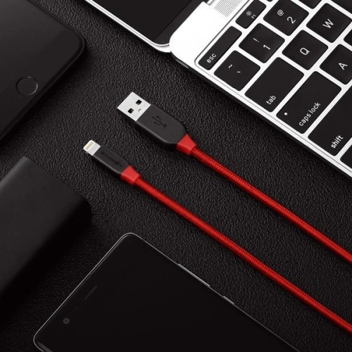 Buy Lightning AmpCore Turbo Cable BlitzWolf BW-MF8 1,8m Red - BLZ070RED - {ean13} - Home Screen Store Europe