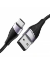 Cablul USB-C QC3.0 UGREEN 0.5m cu conector din aluminiu (negru)