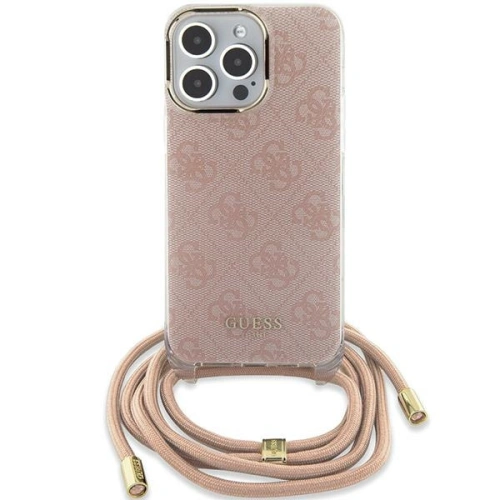 Kup Case Guess GUHCP15SHC4SEP Apple iPhone 15 / 14 Hartschale Crossbody Cord 4G Print rosa/pink - GUE3093 - {ean13} - Sklep Home Screen