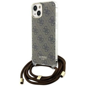 Kup Etui Guess GUHCP15SHC4SEW Apple iPhone 15 / 14 hardcase Crossbody Cord 4G Print brązowy/brown - GUE3094 - {ean13} - Sklep Home Screen
