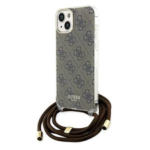 Kup Etui Guess GUHCP15SHC4SEW Apple iPhone 15 / 14 kemény tok Crossbody Cord 4G Print barna/brown - GUE3094 - {ean13} - Sklep Home Screen