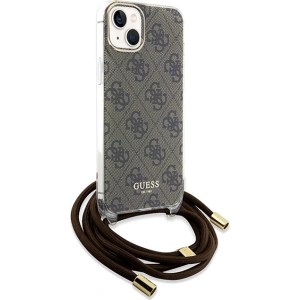 Kup Etui Guess GUHCP15SHC4SEW Apple iPhone 15 / 14 hardcase Crossbody Cord 4G Print brązowy/brown - GUE3094 - {ean13} - Sklep Home Screen
