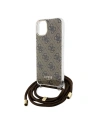 Kup Case Guess GUHCP15SHC4SEW Apple iPhone 15 / 14 Hardcase Crossbody Cord 4G Print braun/brown - GUE3094 - {ean13} - Sklep Home Screen