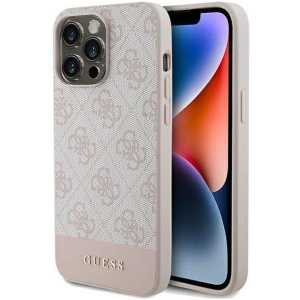 Kup Etui Guess GUHCP15XG4GLPI Apple iPhone 15 Pro Max hard case 4G Stripe Collection różowy/pink - GUE3095 - {ean13} - Sklep Home Screen
