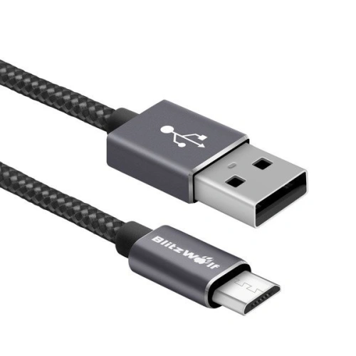 Kup Kabel Micro USB do smartfonů BlitzWolf BW-MC2, 1,8 metru, černý - BLZ071BLK - {ean13} - Sklep Home Screen